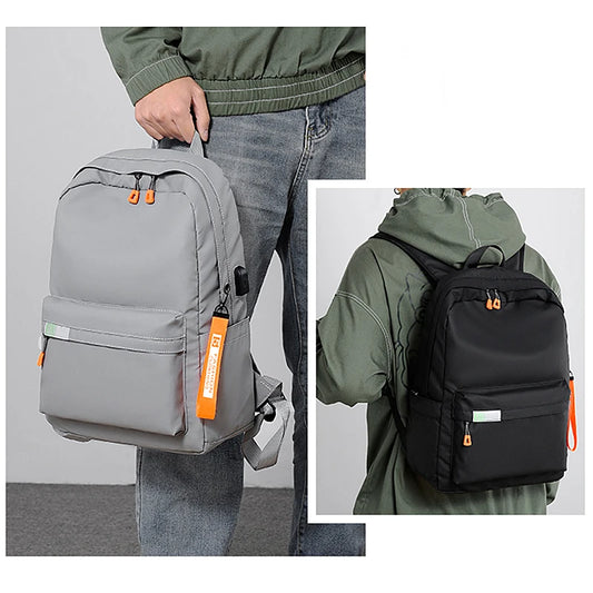 Lightweight Urban Men’s Backpack – Waterproof USB Laptop Bag