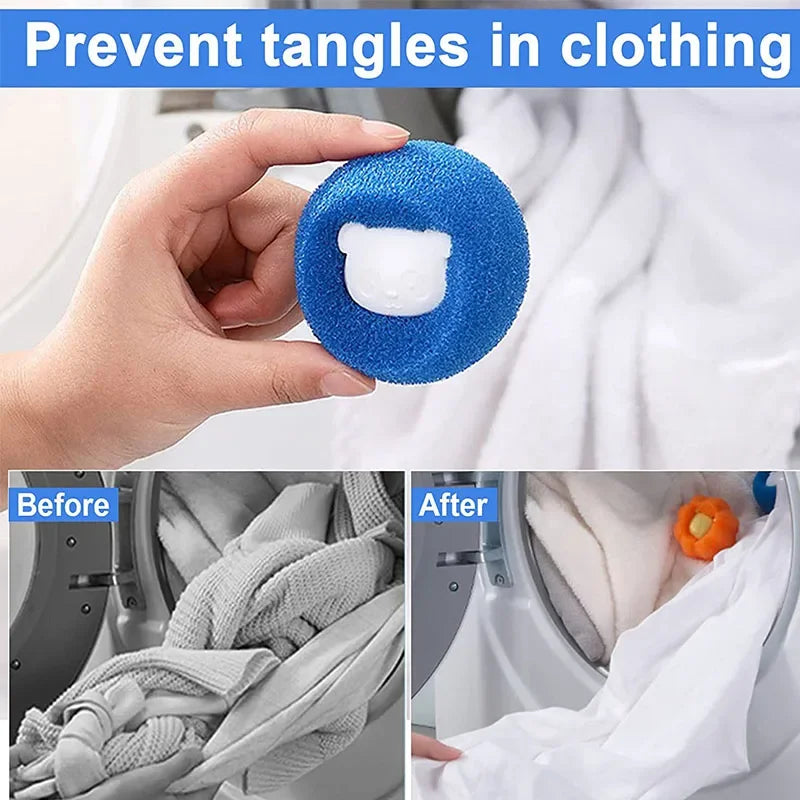 Reusable Pet Hair Remover Balls – Laundry Lint & Fur Catcher