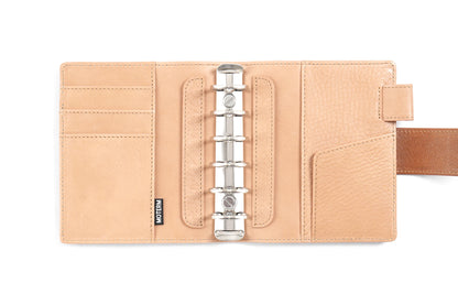 Pocket/A7 Ring Planner – 25mm Vegetable Tanned Leather Organizer