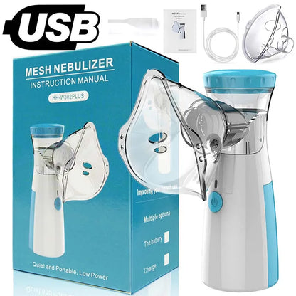 Portable Nebulizer for Asthma–Handheld Mesh Atomizer for Kids & Adults