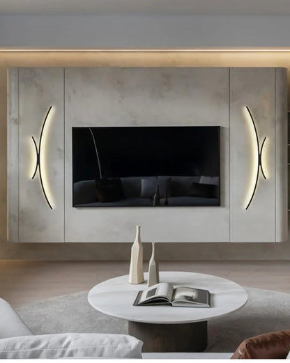Cartmela Nordic Black & Gold LED Wall Lamp