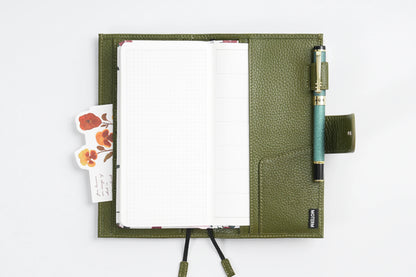 Pebbled Leather Planner Cover – Fits Weeks & Skinny Mini Planners