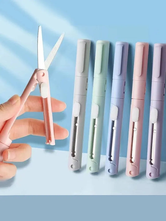 Mini 2-in-1 Portable Scissors & Paper Cutter Knife for Crafting