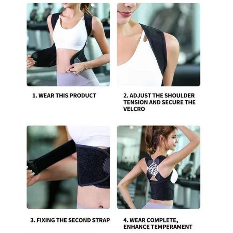 Adjustable Back Brace Posture Corrector for Men & Women Support