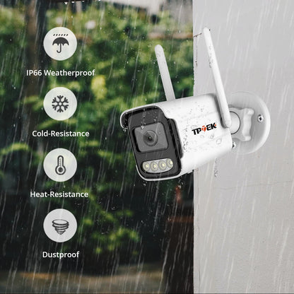 8MP 4K WiFi Wireless Outdoor IP Camera – AI Human Detection CCTV