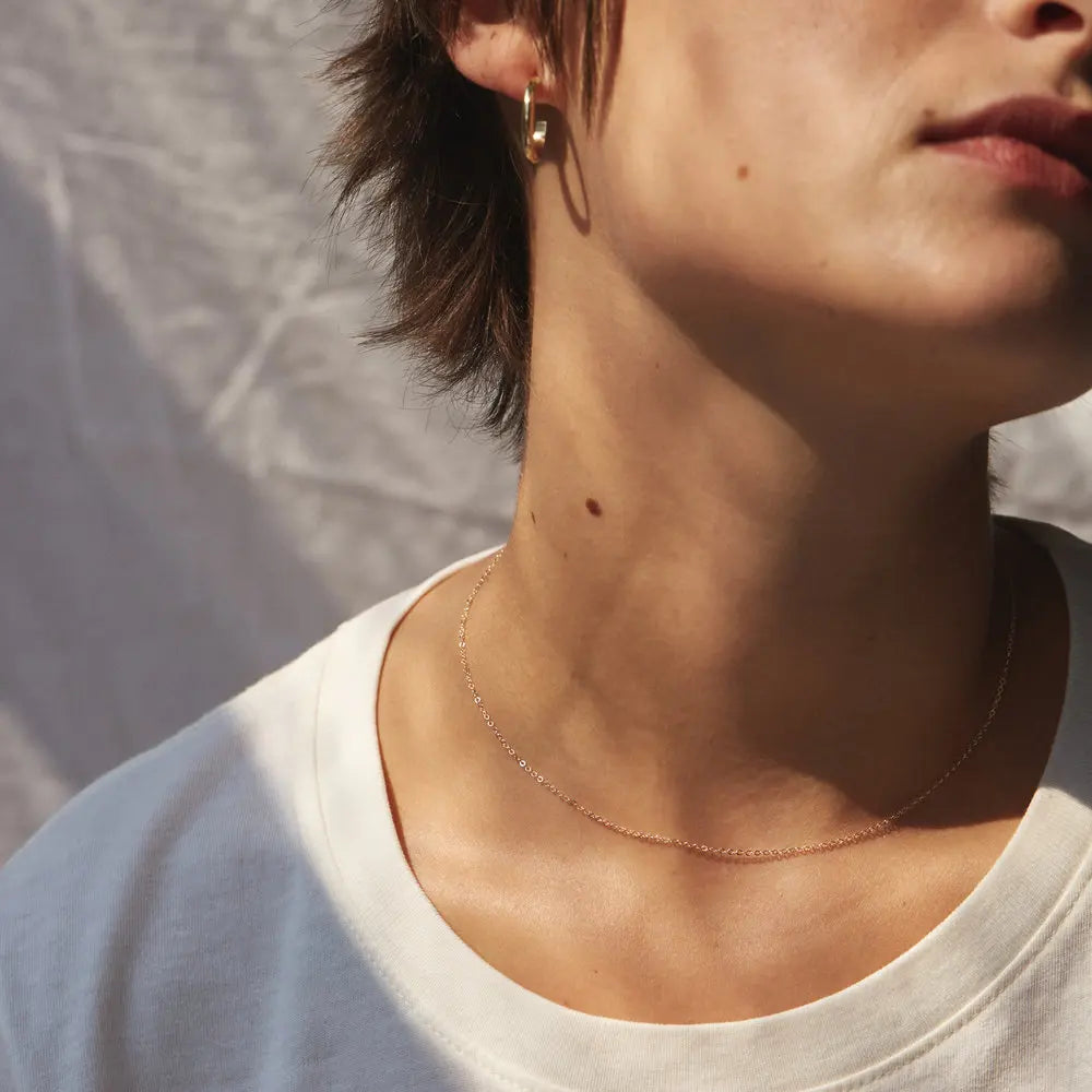 Fine Gold Color Stainless Steel Chain Necklace – Short & Long Styles