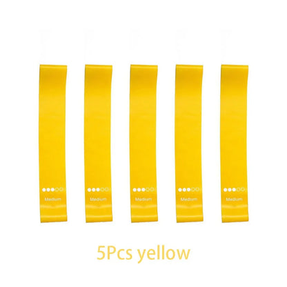 5PCS Resistance Bands Set – Elastic Fitness Bands for Yoga & Workout