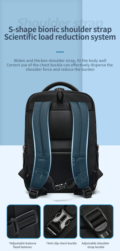 Travel Backpack for Men – Fits 14, 15.6 & 17 Inch Laptops