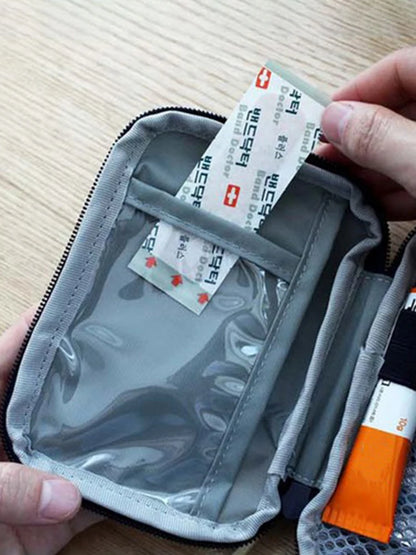 Mini Portable Medicine Bag–Travel First Aid Kit & Survival Storage Box