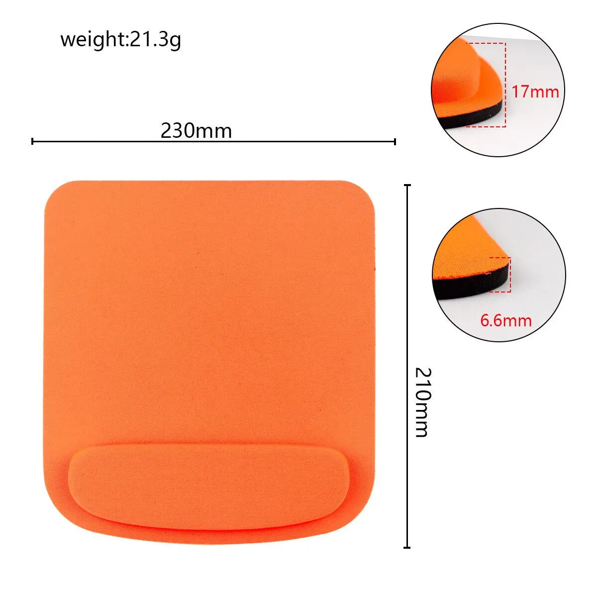 Colorful Large Wrist Mouse Pad – Thickened Non-Slip EVA Wrist Support