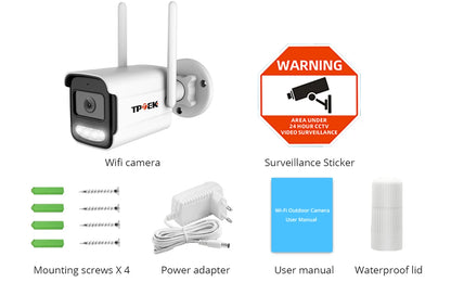 8MP 4K WiFi Wireless Outdoor IP Camera – AI Human Detection CCTV