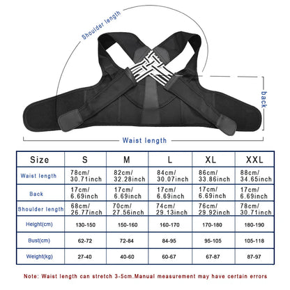 Adjustable Back Brace Posture Corrector for Men & Women Support
