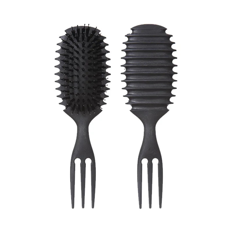 Curly Hair Styling Brush – Nylon Detangling & Volumizing Comb