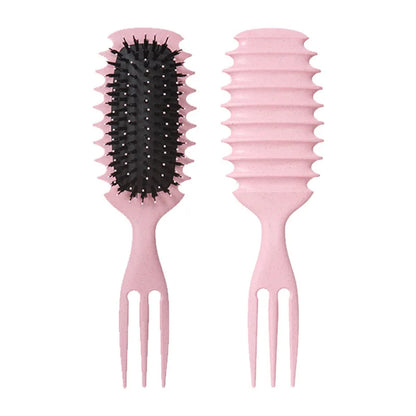 Curly Hair Styling Brush – Nylon Detangling & Volumizing Comb