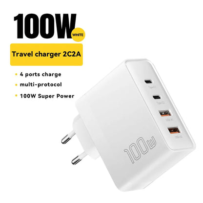 100W GaN USB-C Charger – PD & QC Fast Charging Adapter