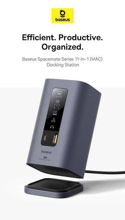 USB-C 11-in-1 Hub – 4K HDMI, DP Triple Display, 100W PD Dock
