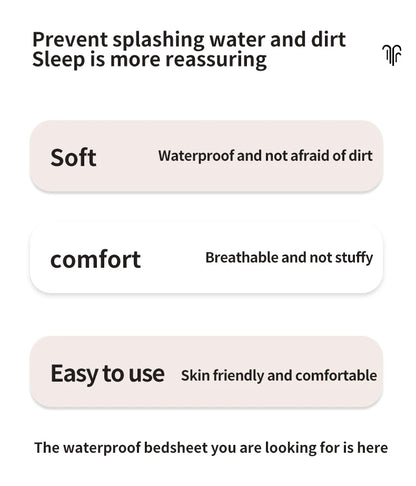 Waterproof Fitted Bed Sheet – 360° Elastic Mattress Protector