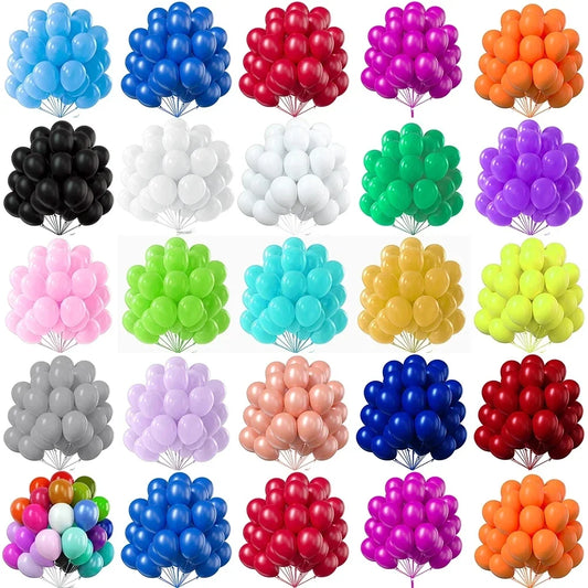 10–100pcs Pearl Latex Balloons – Party & Baby Shower Decor