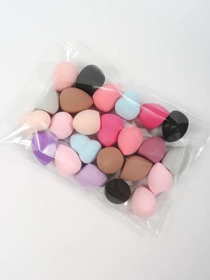 Medium Beauty Sponges – 6–60pcs Random Colors & Shapes for Makeup