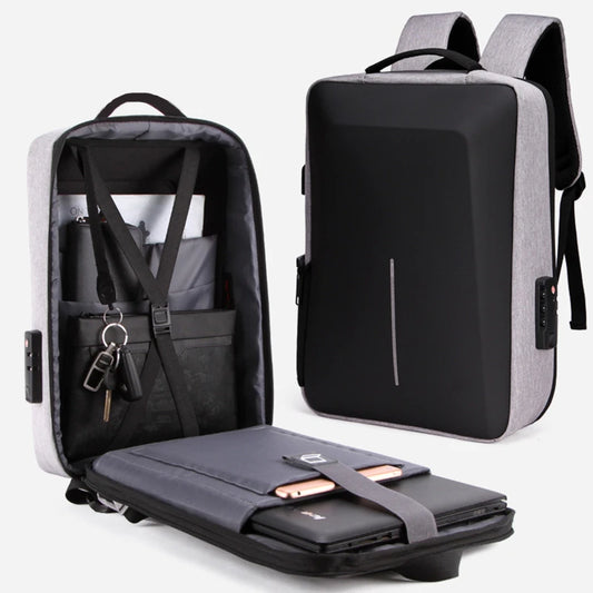 Cartmela Hard Shell Anti-Theft Laptop Backpack for Men