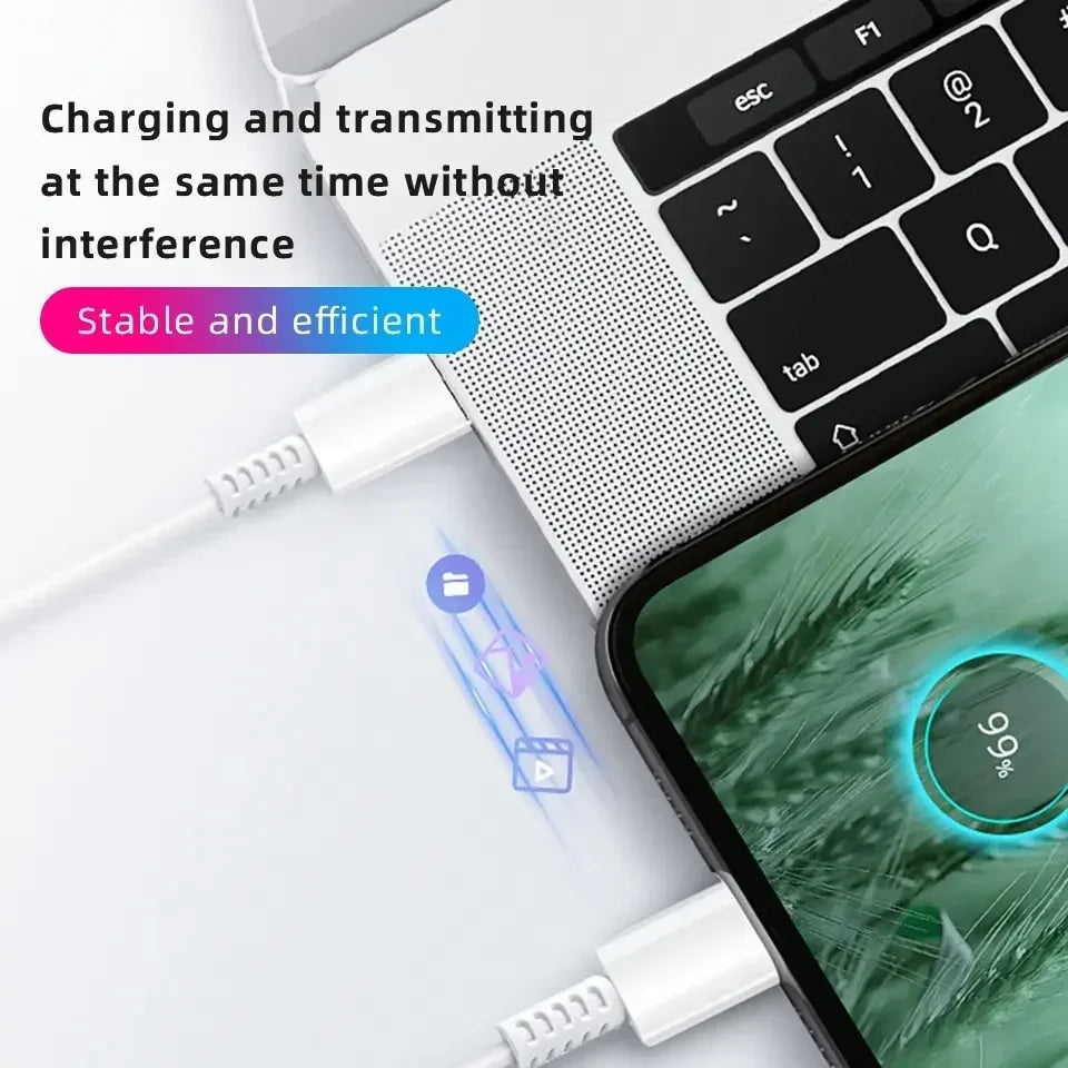 PD 45W USB-C Wall Charger – Fast Adapter for Samsung & iPhone 15