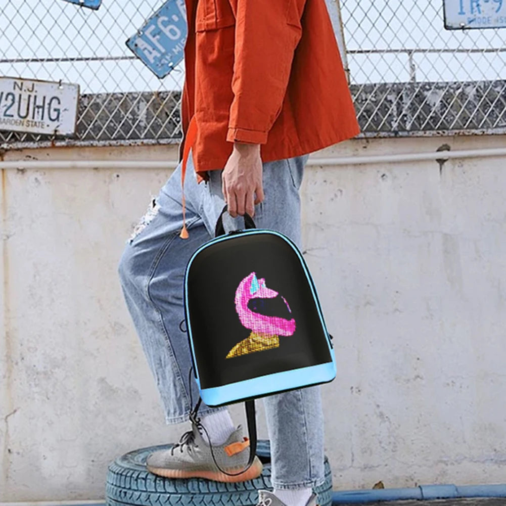 LED Motorcycle Backpack with APP Control
