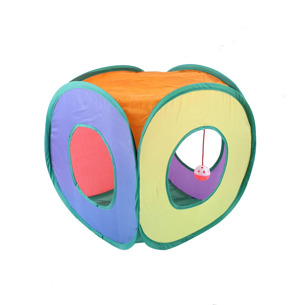 Cat S-Tunnel Foldable Toy – Indoor Fun for Curious Cats