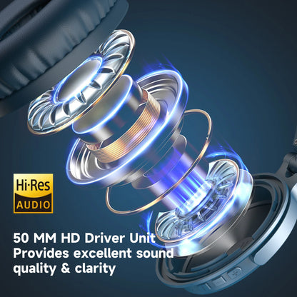 OneOdio Pro C Wireless Headphones – Hi-Res Over-Ear, 110h Playtime
