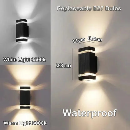 Outdoor Waterproof Street Wall Light – LED E27 Bulb Fixture