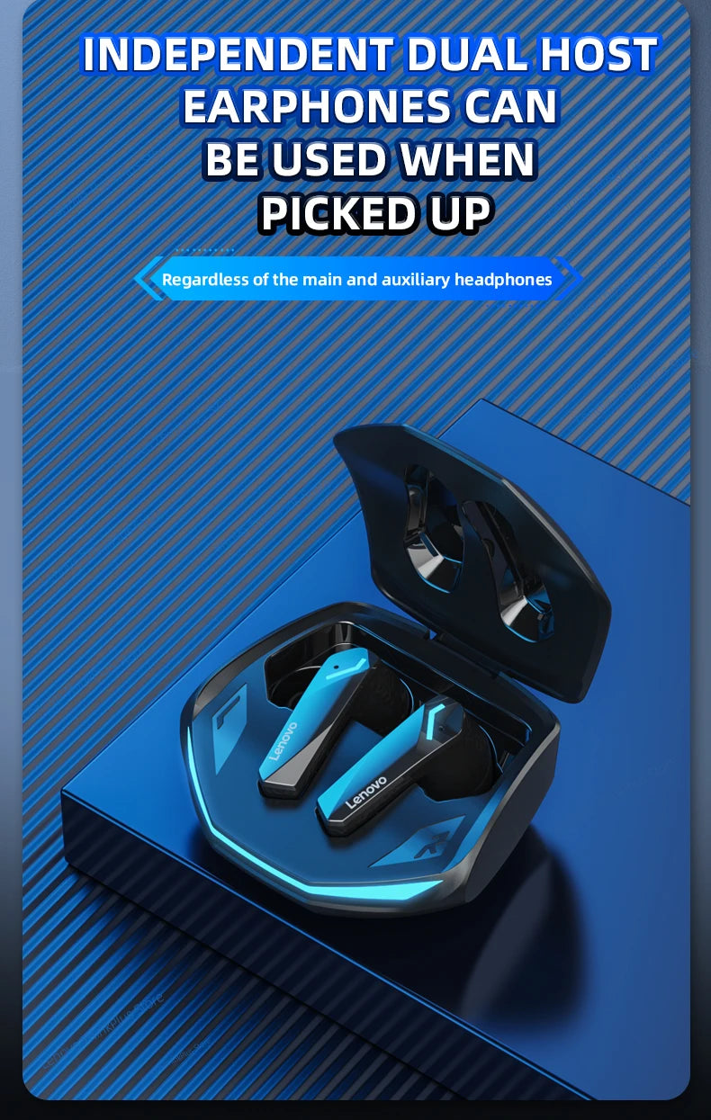 Lenovo GM2 Pro Wireless Earbuds Bluetooth 5.3 Gaming Headset