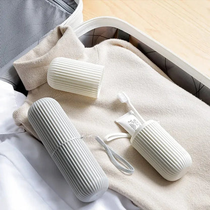 Travel Toothbrush & Toothpaste Holder – Portable Storage Case