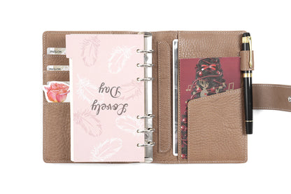 Elite Personal Size Rings Planner – Vegetable Tanned Leather, 25mm Rings
