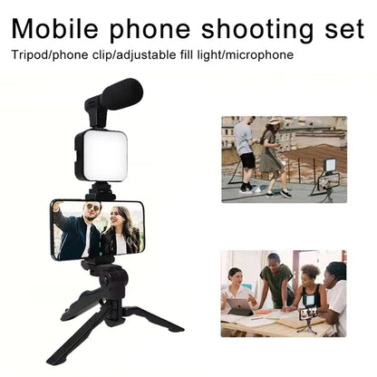 Cartmela Smartphone Vlogging Kit – Tripod, Microphone & Fill Light