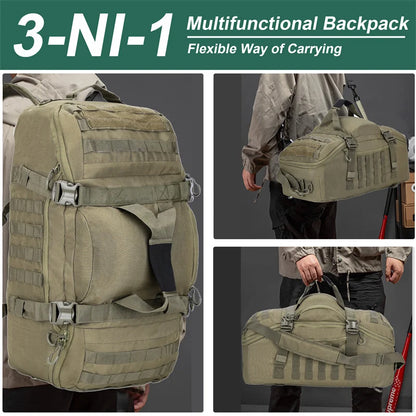40L 60L 80L Large Tactical Duffle Backpack | Outdoor Camping & Travel Bag