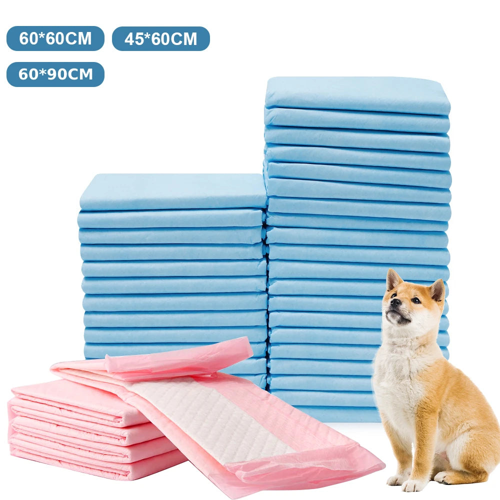 50pcs Disposable Pet Pee Pads – Puppy Training Diapers 60x90cm