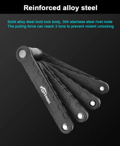 Foldable Bicycle Lock – High Security Anti-Theft Bike Accessory