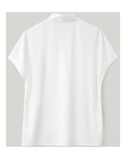 Women’s Classic V-Neck Short Sleeve T-Shirt – Casual Solid Stretch Top