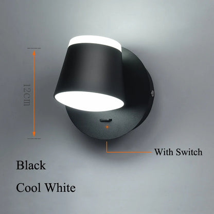 Indoor 8W LED Rotating Wall Light – Ceiling Mounted Reading Lamp