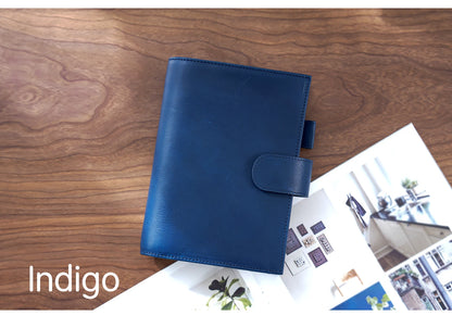 Full Grain Leather Planner with Rings – Personal Size Organizer