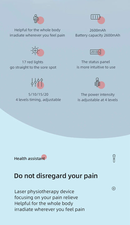 Red Light Therapy Device – Cold Laser Pain Relief & Health Care