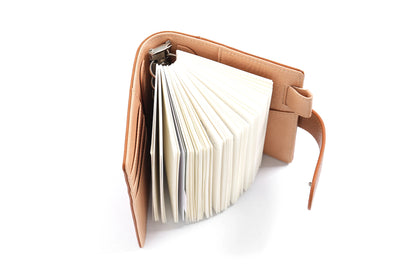 Pocket/A7 Ring Planner – 25mm Vegetable Tanned Leather Organizer