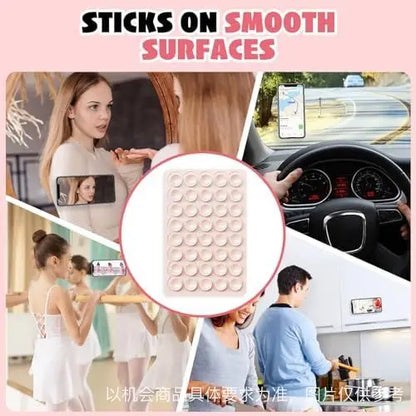 Double-Sided Silicone Suction Phone Case with Detachable Stand