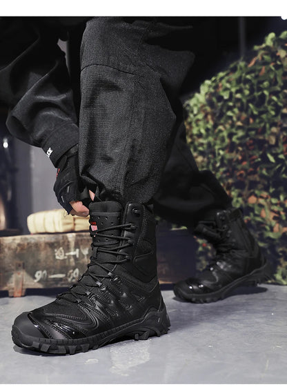 Special Forces Desert Combat Tactical Men's Tall Boots