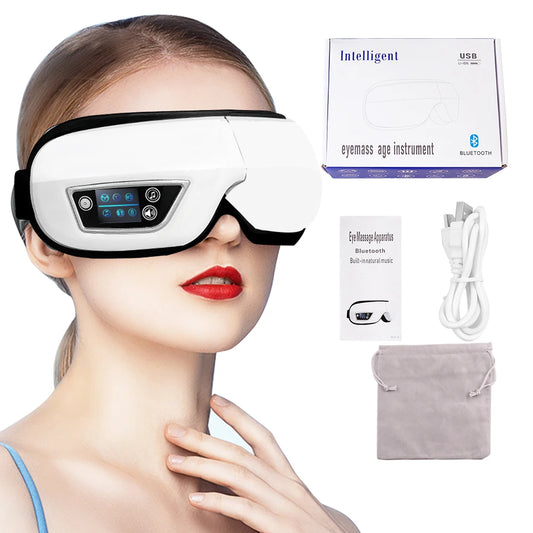 Cartmela Eye Massager with Air Pressure, Heat & Vibration