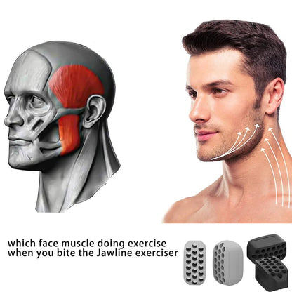 Silicone Jaw Exerciser & Facial Toner – Jawline Fitness Ball Tool