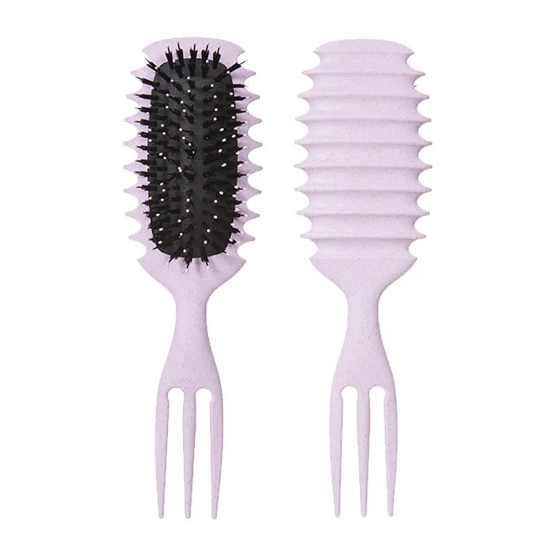 Curly Hair Styling Brush – Nylon Detangling & Volumizing Comb