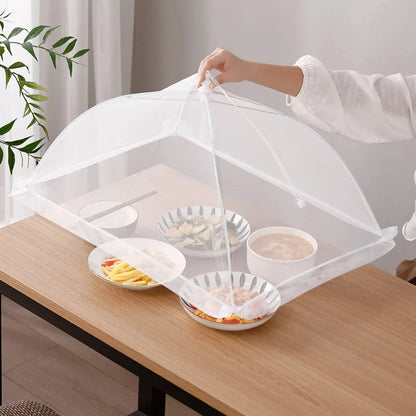 Foldable Mesh Food Cover – Washable Insect-Proof Dish Protector