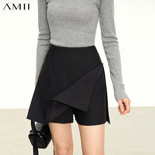 Women’s High Waist A-Line Shorts Skirt – Casual Autumn Fashion