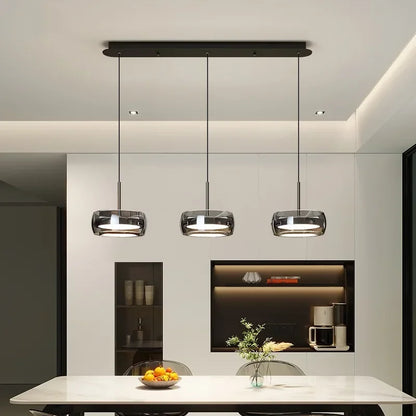 Cartmela Modern LED Glass Pendant Light