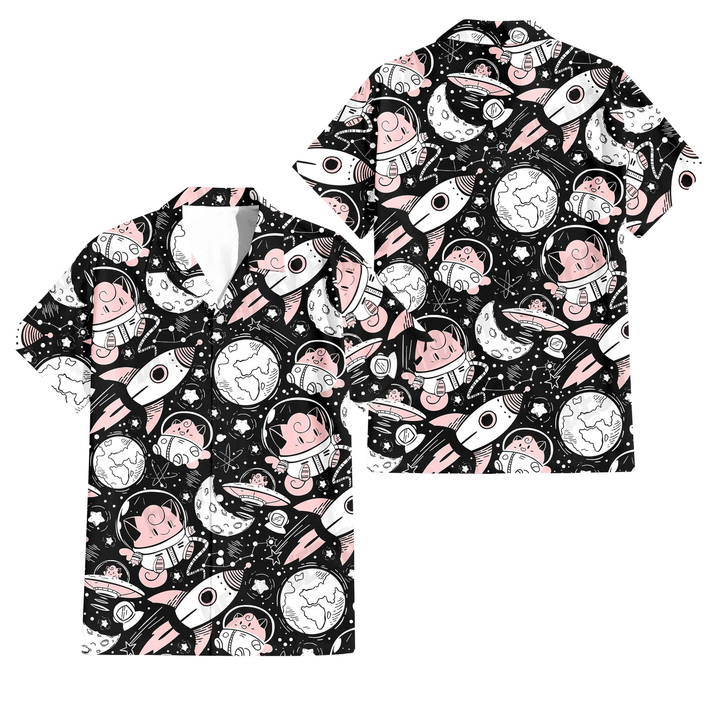 Men’s 3D Hawaiian Shirt with Coconut Tree Print